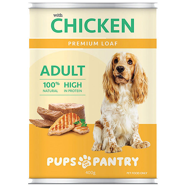 Pups in the Pantry Premium Loaf Dog Food 400g Varieties