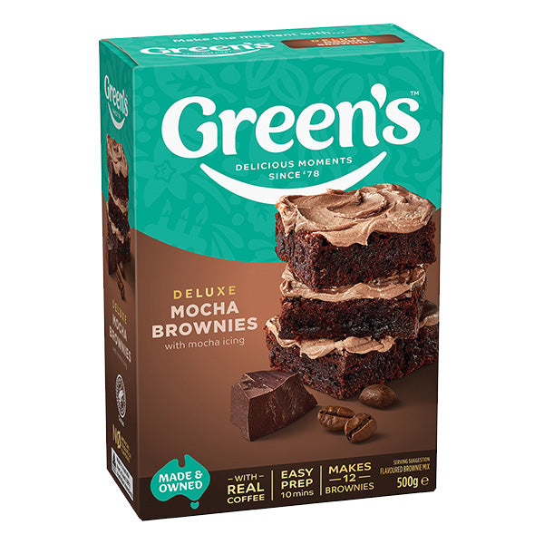 Greens Deluxe Mocha Brownie Mix 500g