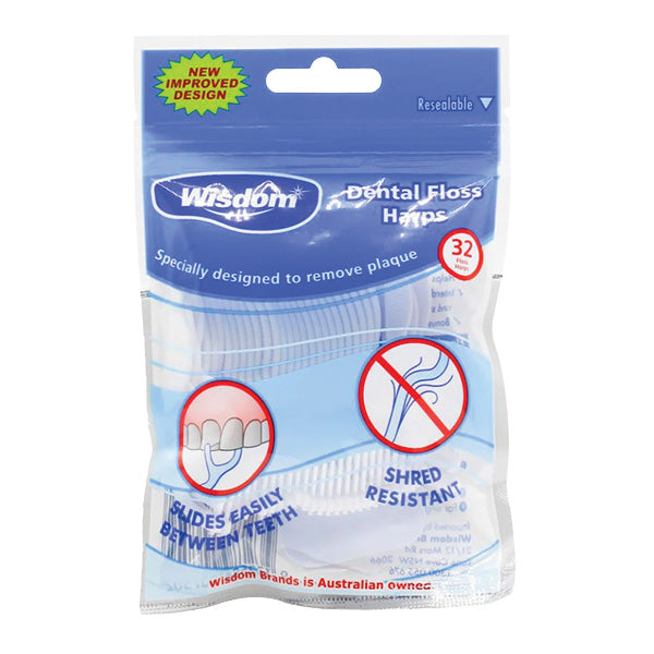 Wisdom Dental Floss Harps 32PK