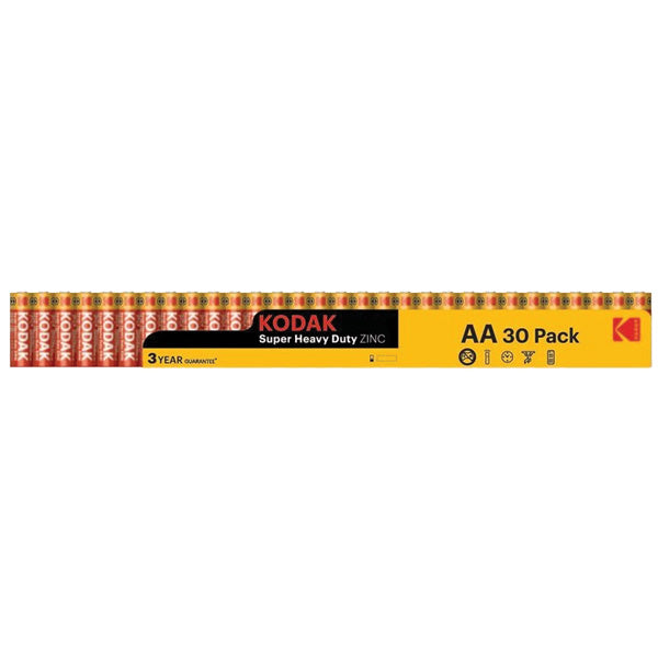 Kodak Super Heavy-Duty Batteries 30-Pack Varieties