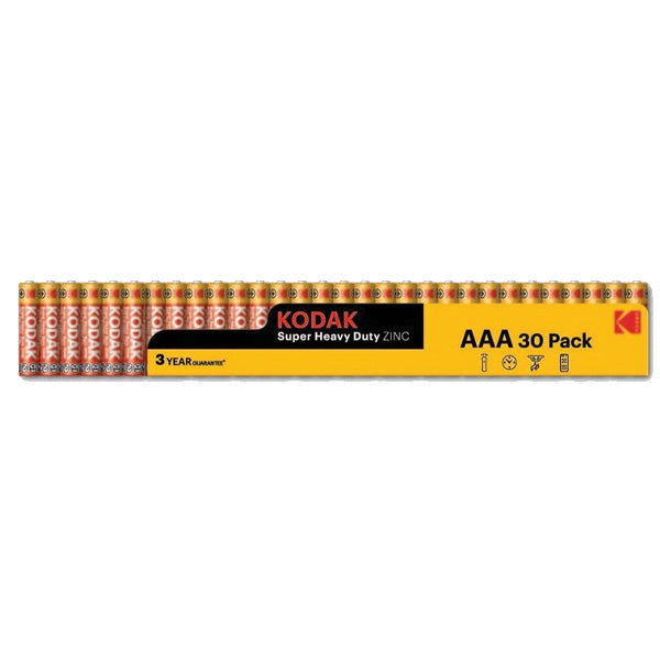 Kodak Super Heavy-Duty Batteries 30-Pack Varieties