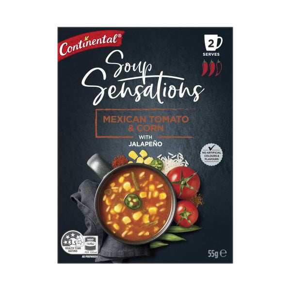 Continental Soup Sensations Mexican Tomato & Corn with Jalapenos 2pk