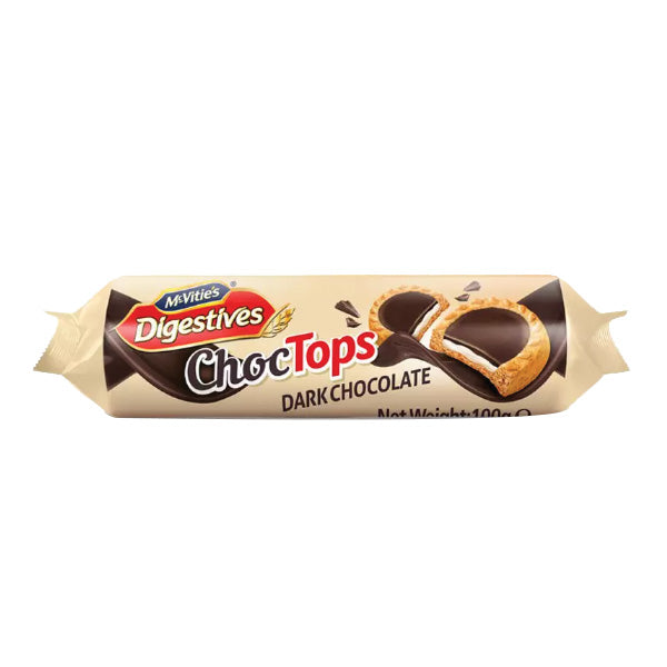 McVites Digestives Choc Tops Dark Chocolate 100g