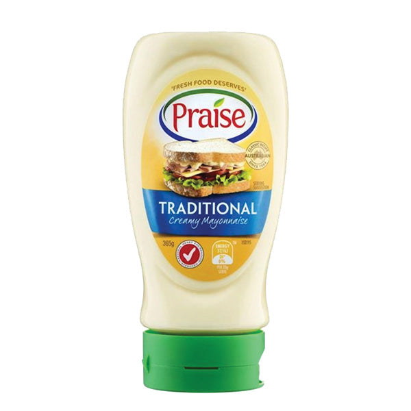 Praise Traditional Mayonnaise Squeezy 370g