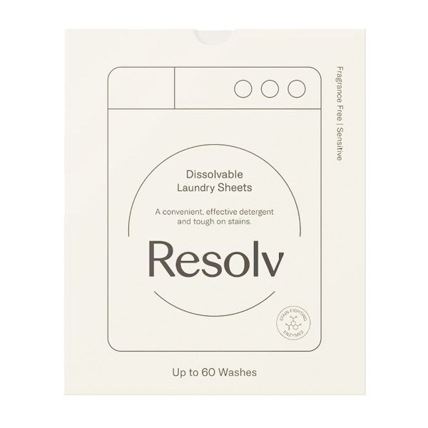 Resolv Laundry Sheets Fragrance Free 30PK