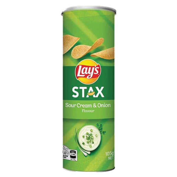 Lays Stax Sour Cream & Onion 105g