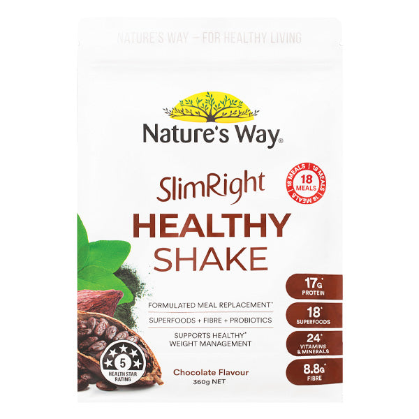 Nature's Way Slim Right Healthy Shake Variety's 360g