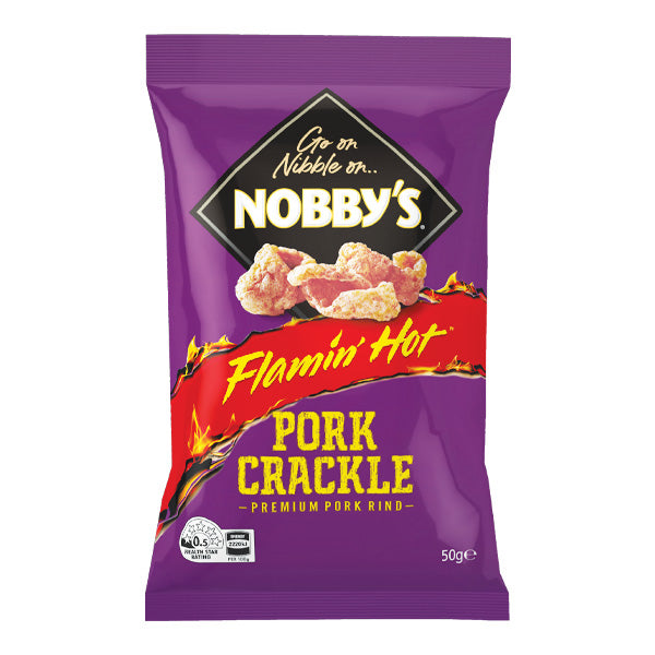 Nobby's Pork Crackle Flamin' hot 50g