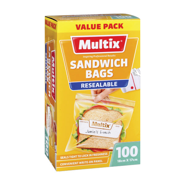 Multix Sandwich Bags Value 100pk