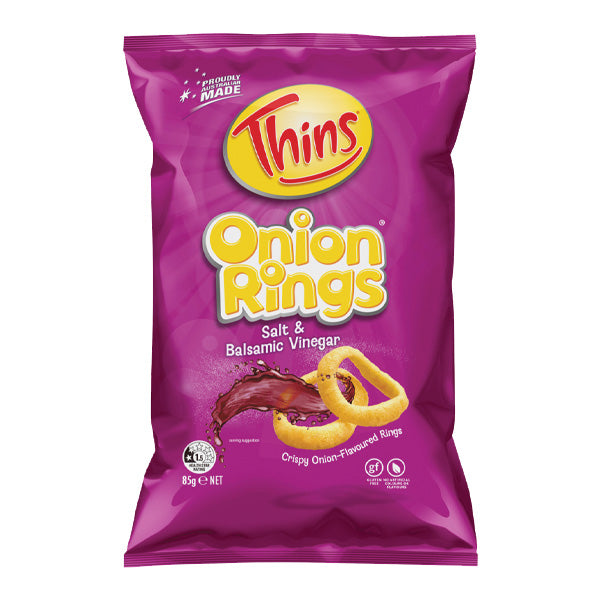 Thins Onion Rings Salt & Vinegar 85g