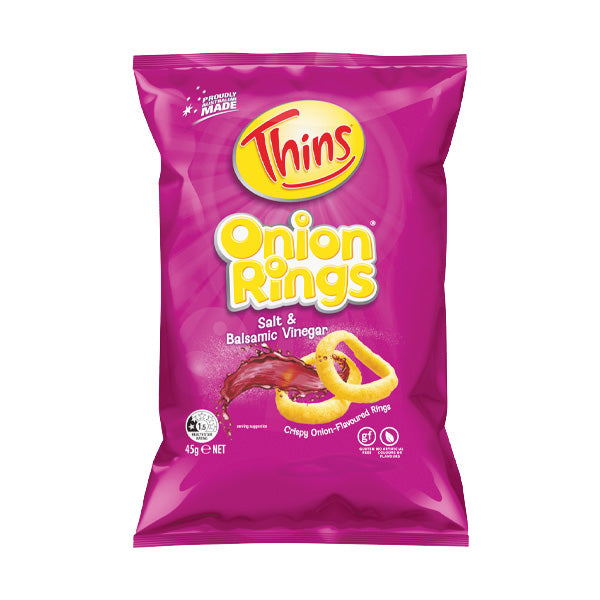 Thins Onion Rings Salt & Vinegar 45g