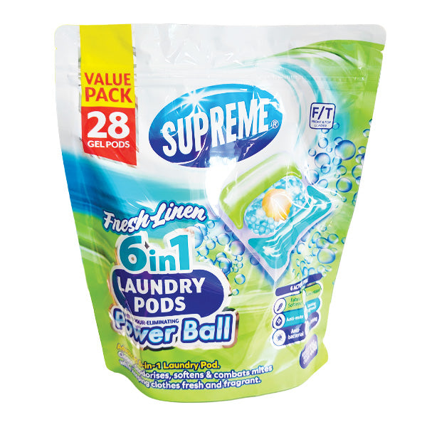 Supreme 6 in 1 Laundry Pods PK28 Varieties