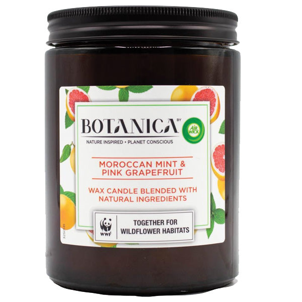 Air Wick Candle Botanica Moroccan Mint & Pink Grapefruit 500g