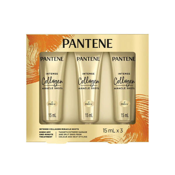Pantene Intense Collagen Miracle Shots 15ml 3pk