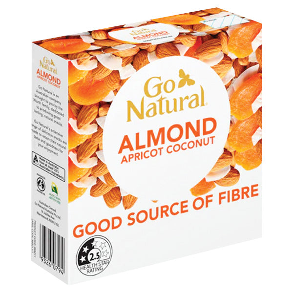 Go Natural Almond Apricot Coconut Bars 5 Pack