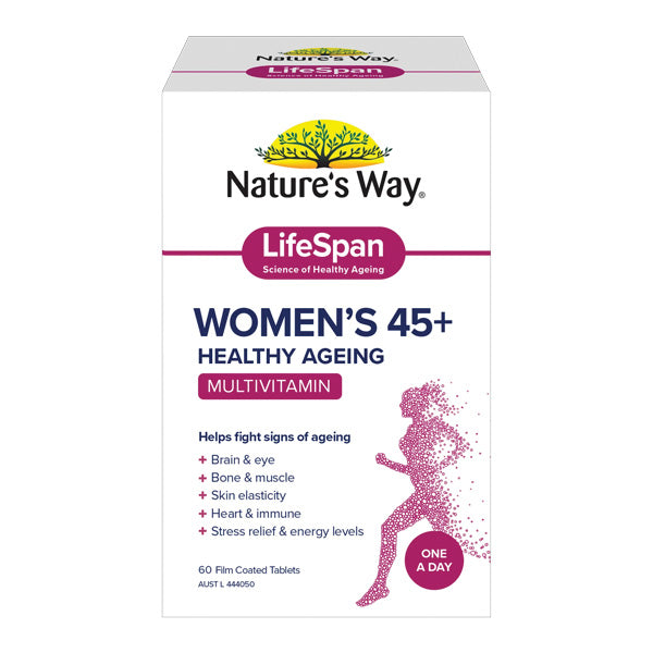 Nature's Way Lifespan Healthy Aging Multivitamin Tablets 60pk Men's or Women's