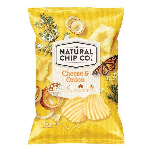 The Natural Chip Co. Cheese & Onion 175g