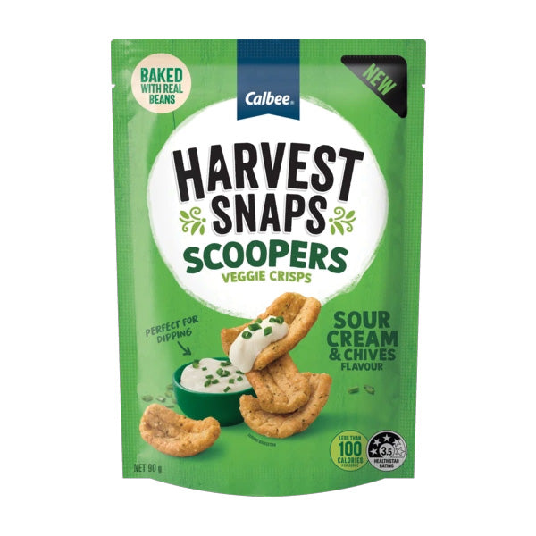 Harvest Snaps Scoopers Sour Cream & Chives 90g
