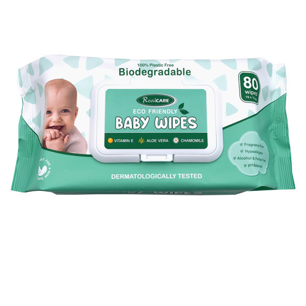 Realcare Baby Wipes Eco-Friendly 80pk