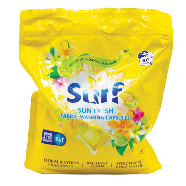Surf Fabric Washing Capsules Front & Top Loader 80pk Varieties