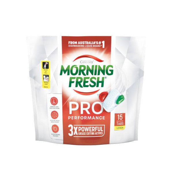 Morning Fresh Dishwashing Tabs Pro Performance Lemon 15pk