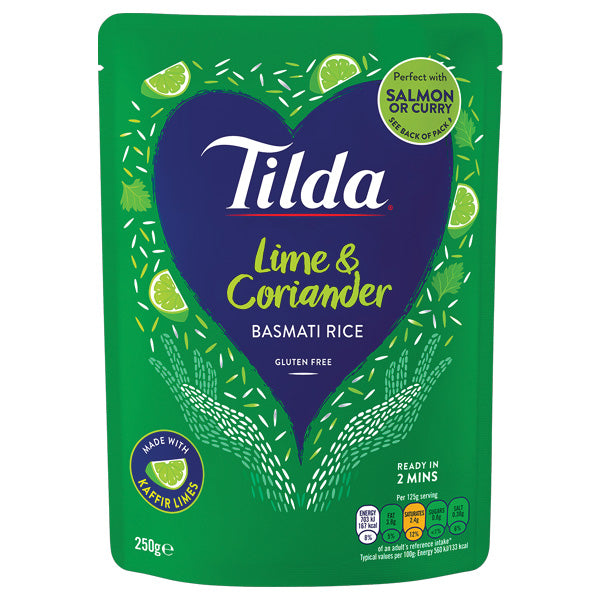 Tilda Lime & Coriander Rice Pouch 250g