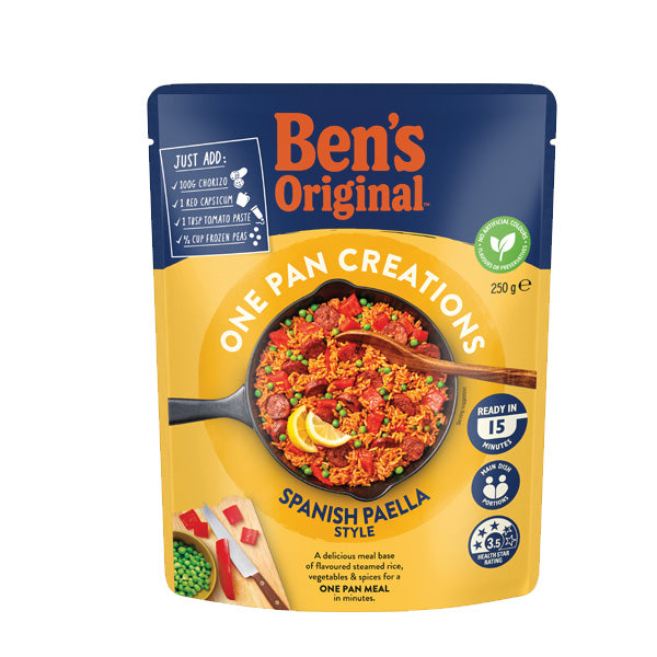 Bens Original Spanish Style Paella Rice Pouch 250g