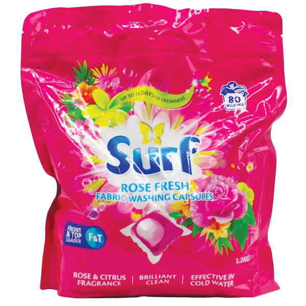 Surf Fabric Washing Capsules Front & Top Loader 80pk Varieties