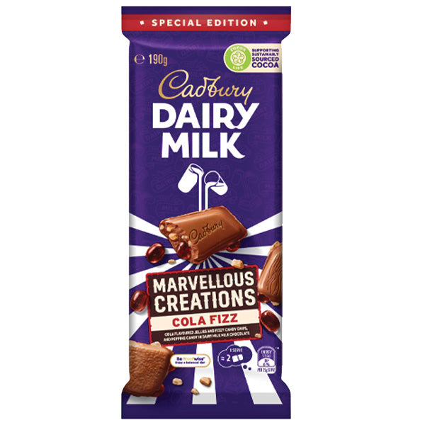 Cadbury Marvellous Creations Cola Fizz Block 190g
