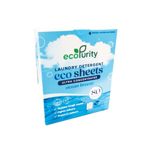 Ecopurity Ultra Concentrate Laundry Sheets Ocean Breeze 80pk