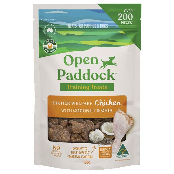 Open Paddock Dog Treats Chicken 180g