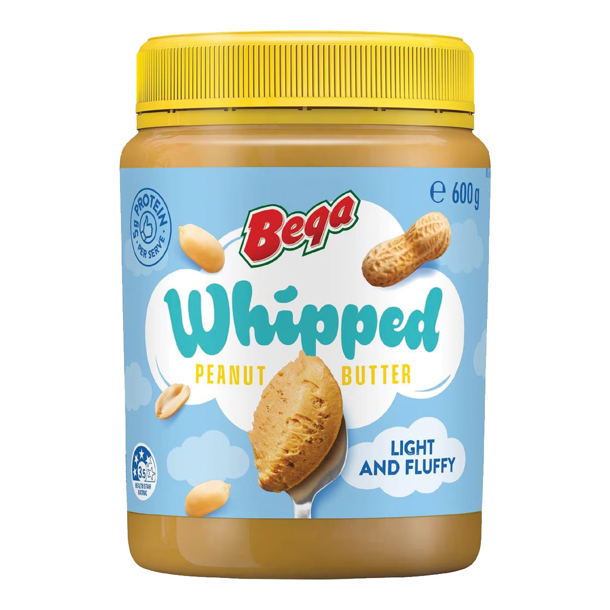 Bega Whipped Peanut Butter 600g