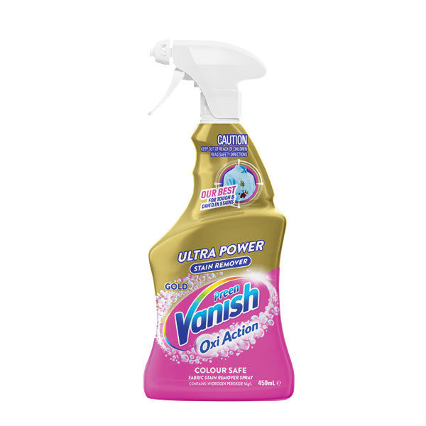Vanish Fabric Strain Remover Oxi-Action Gold 450ml