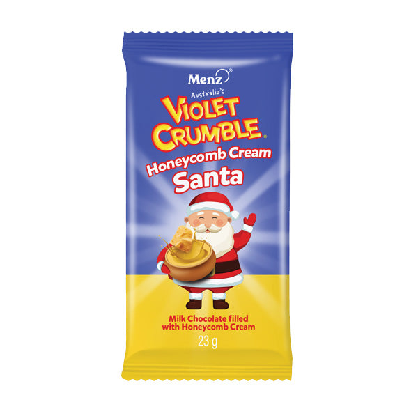 Violet Crumble Cream Filled Santa 30g