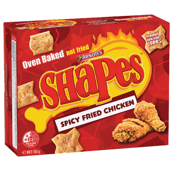 Arnott's Shapes Spicy Fried Chicken 165g