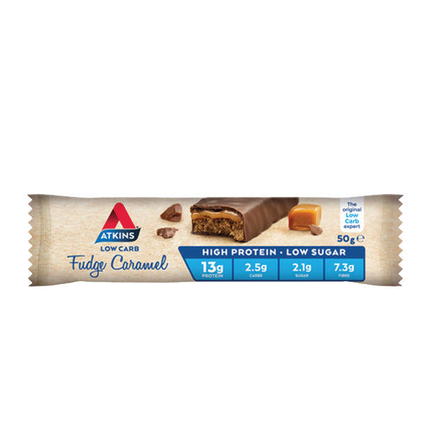 Atkins Low Carb Fudge Caramel Bar 50g