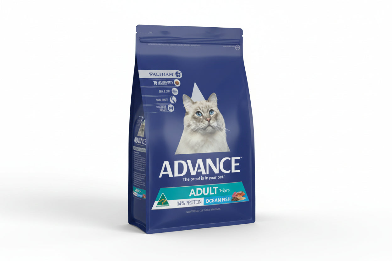 Advance Dry Adult Cat food Ocean Fish with Rice 3kg