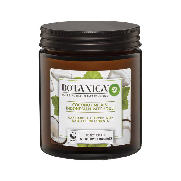 Air Wick Botanica Coconut Milk & Indonesian Patchouli Candle 205g