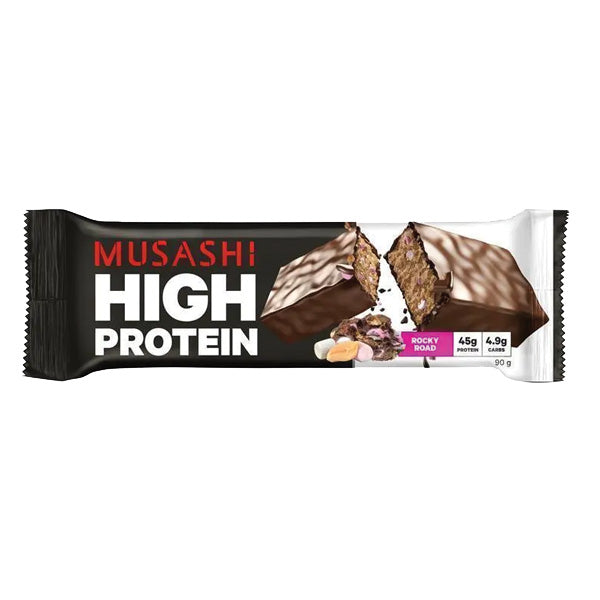 Musashi High Protein Rocky Road Bar 90g