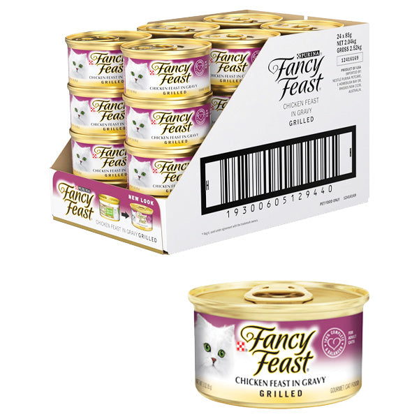 Fancy Feast Cat Food Grilled 85g Varieties - 24 for $12