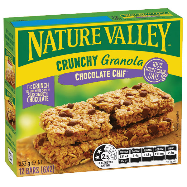 Nature Valley Crunchy Choc Chip Bar 6-Pack
