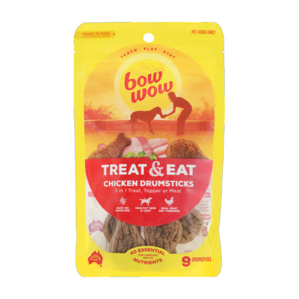 Bow Wow Treat & Eat Chicken Drumsticks 9pk