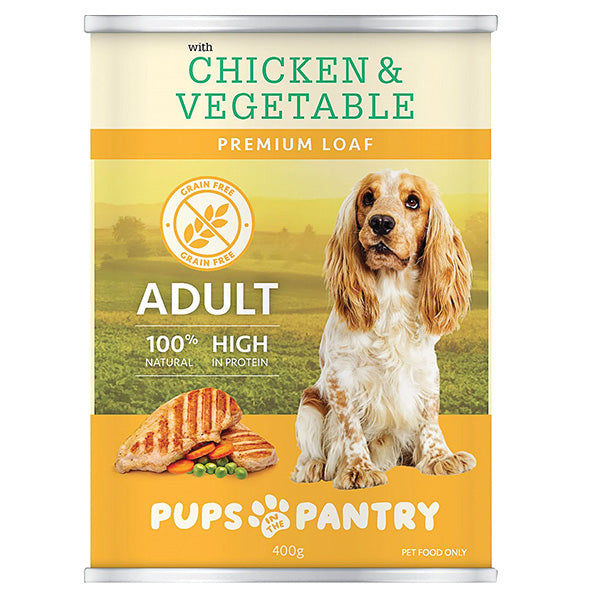 Pups in the Pantry Premium Loaf Dog Food 400g Varieties
