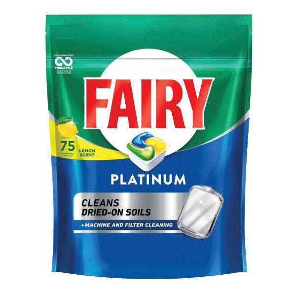 Fairy Dishwashing Capsules Platinum Lemon 75pk