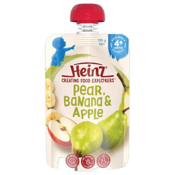 Heinz Pear Banana Apple Pouch 120g