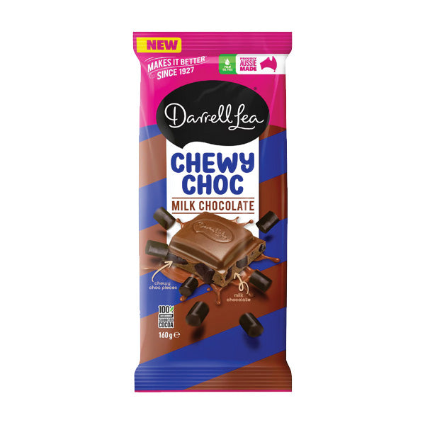 Darrell Lea Chewy Choc Milk Block 160g