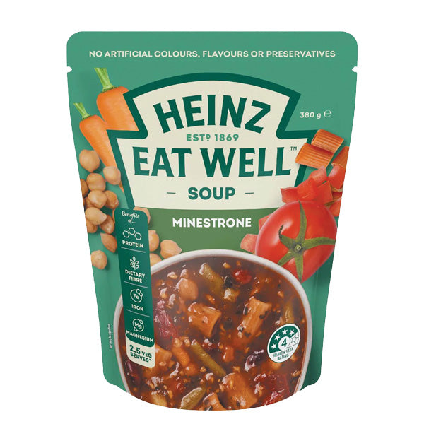 Heinz Eat Well Soup Minestrone 380g
