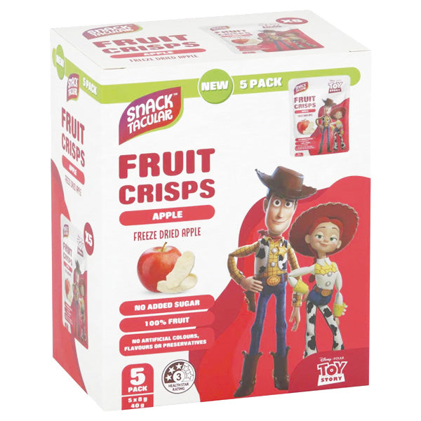 Snacktacular Fruit Crisps Apple 5pk