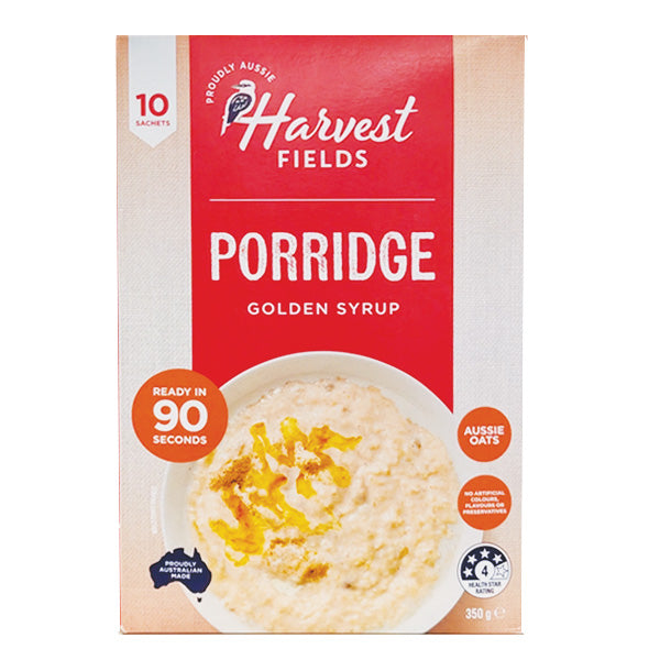 Harvest Fields Porridge Sachets 10 Pack Varieties - 2 for $5
