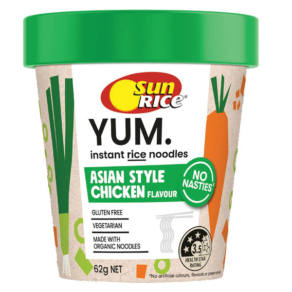 Sunrice Yum Instant Rice Noodle 62g Varieties